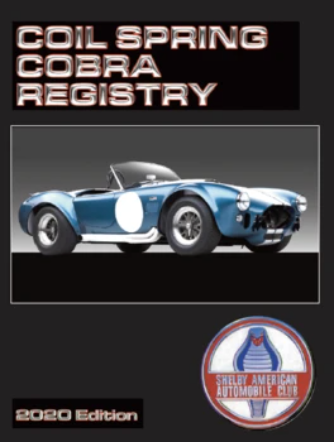 Coil Spring (427) CSX3000 series Cobra Registry, 5th Edition (2020)