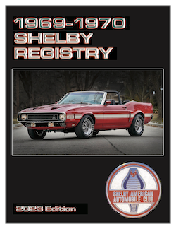 1969 - 1970 Shelby Mustang Registry, 5th Edition (2023)